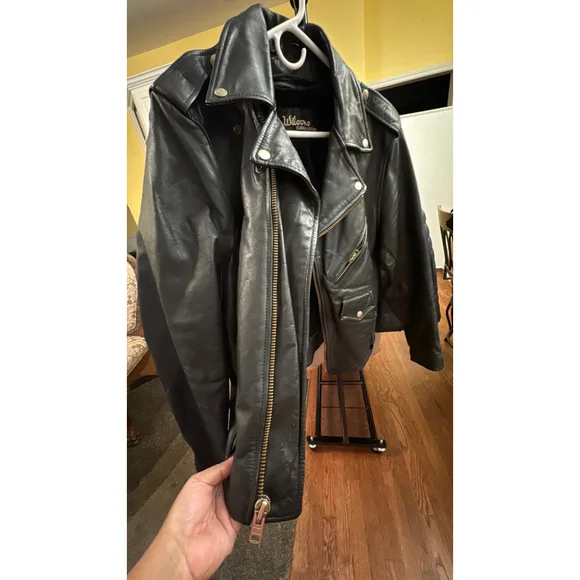 Wilsons Leather Open Road Motorcycle Jacket -38 Vintage - Picture 4 of 7
